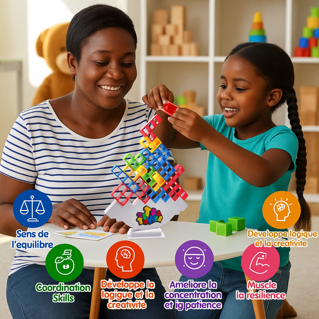 TOUR TETRA™ - Le jeu d’équilibre qui transforme chaque moment en aventure familiale