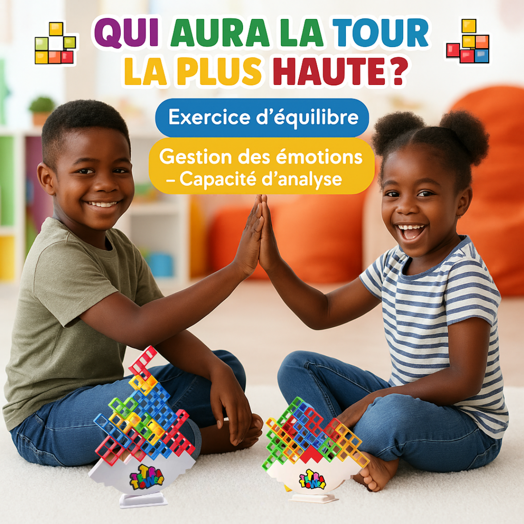 TOUR TETRA™ - Le jeu d’équilibre qui transforme chaque moment en aventure familiale
