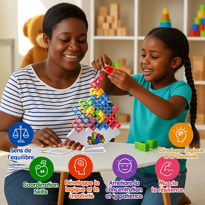 TOUR TETRA™ - Le jeu d’équilibre qui transforme chaque moment en aventure familiale